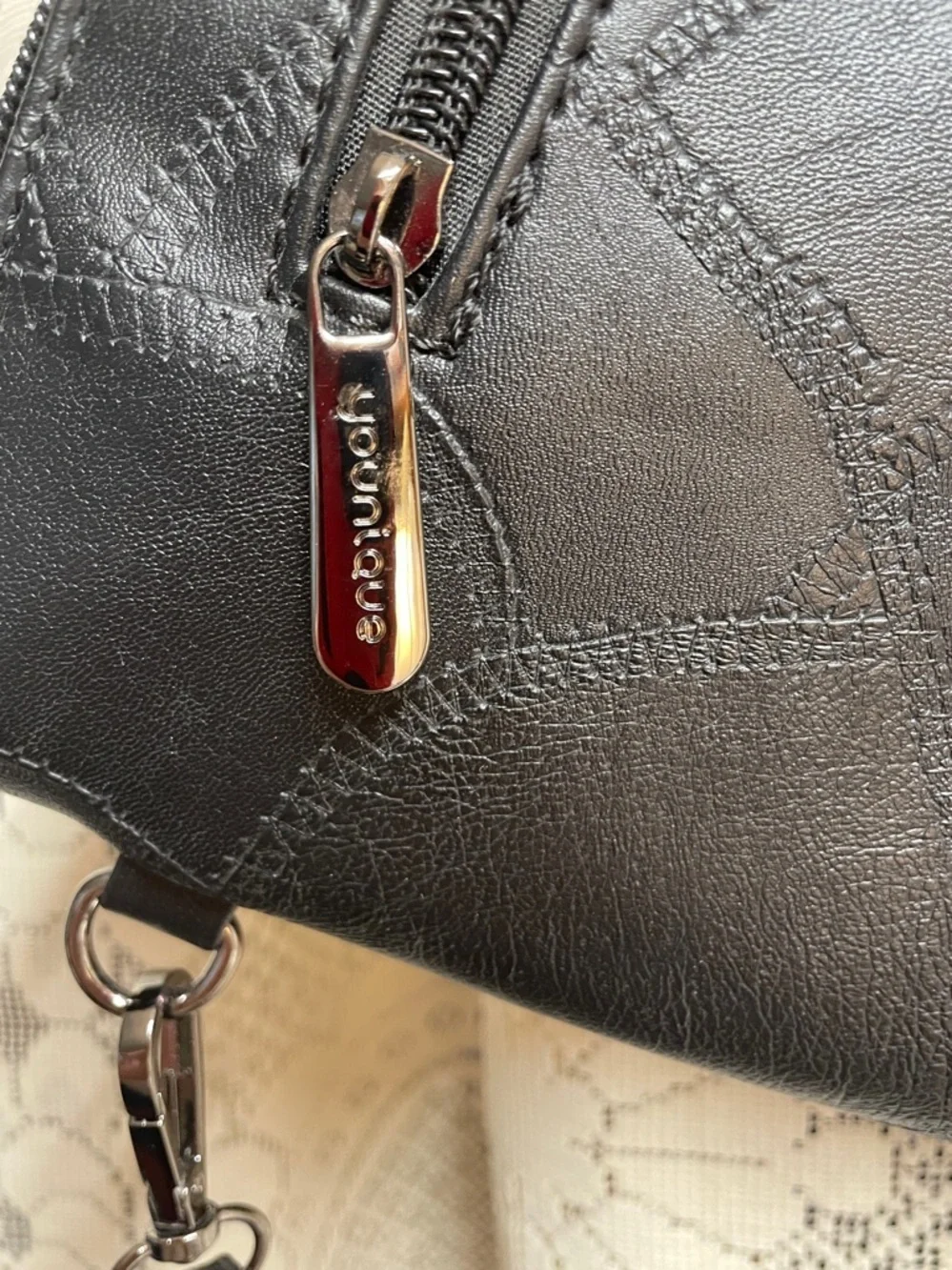 Younique Black Studded  Wristlet Crossbody